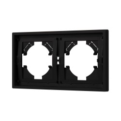 Рамка пластиковая на 2 поста Arlight FRM-TENDO-SFPL-2-BK 054646