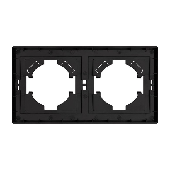 Рамка пластиковая на 2 поста Arlight FRM-TENDO-SFPL-2-BK 054646