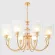 Подвесная люстра Crystal Lux ELENA SP8 GOLD, декоративные элементы крупным планом