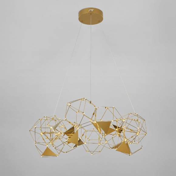 Подвесная светодиодная люстра Eurosvet Uma 90369/12 медь