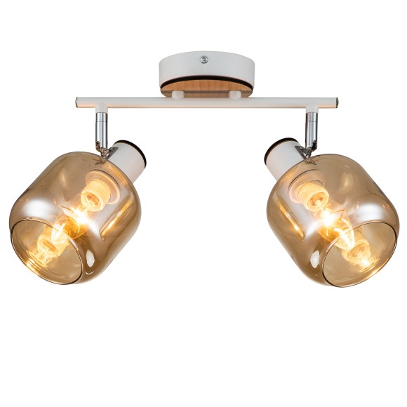 Спот Escada Hugge 10177/2A White, E14, 80W, прозрачный