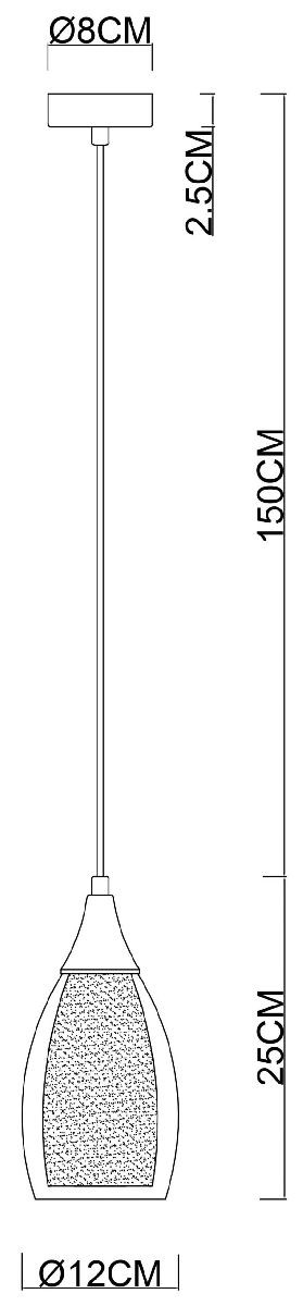 Подвесной светильник Arte Lamp Barry A7951SP-1GO