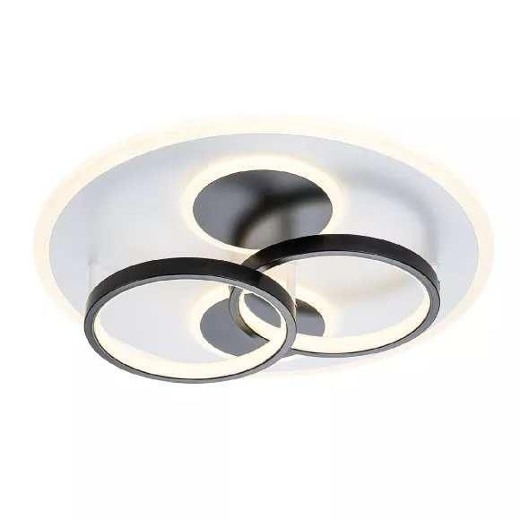 Потолочная люстра Escada Module 10235/4LED ROUND, Черный, Белый, От теплого до холодного, вид сверху Потолочная люстра Escada Module 10235/4LED ROUND, Черный, Белый, От теплого до холодного, вид сверху