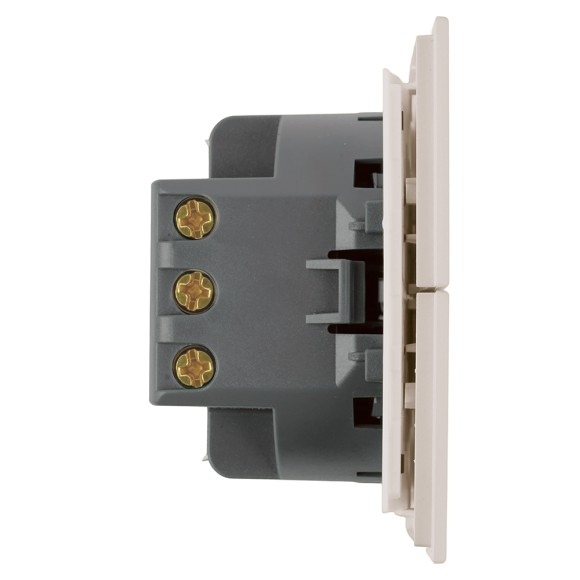 Переключатель 2-клавишный (механизм) Stekker Мия 250В 10А RSW10-3107-08 пудровый жемчуг 50478