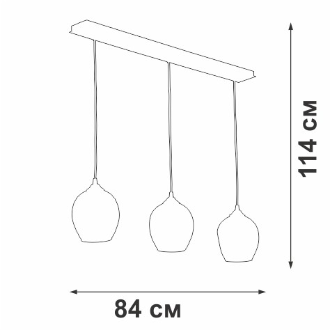 Подвесной светильник Vitaluce V4922-1/3S
