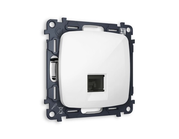 Комплект механизма телефонной розетки RJ-11(4P4C) Ambrella Volt Omega (OP1120, VM190) MO112030