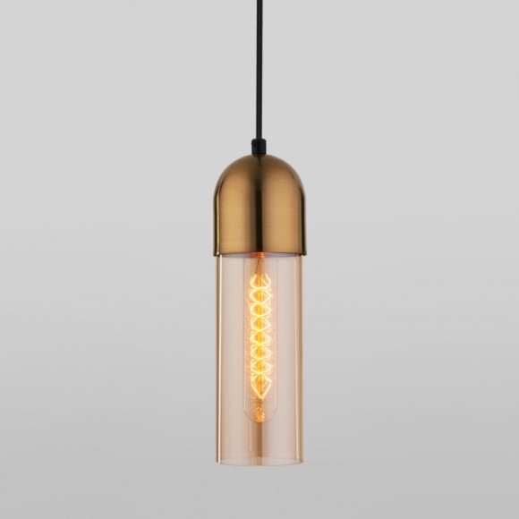 Подвесной светильник Eurosvet Airon 50180/1 янтарный