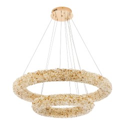 Подвесная светодиодная люстра с пультом управления Modelux MS.6000.800.500 GD