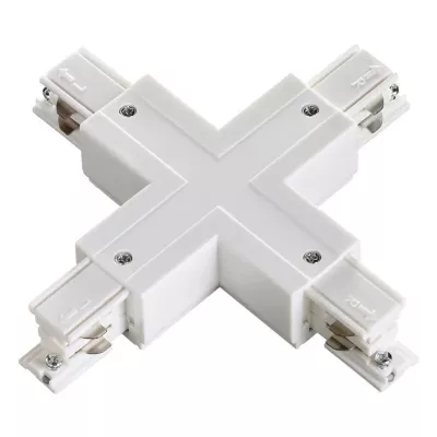 Коннектор X-образный Novotech track white 3phase 135052