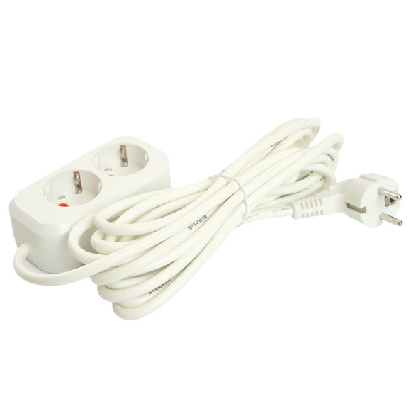 Удлинитель двухместный Stekker Home 49341