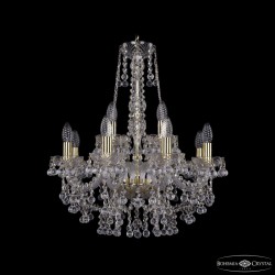 Подвесная люстра Bohemia Ivele Crystal 1409/8+4/195/h-62 G