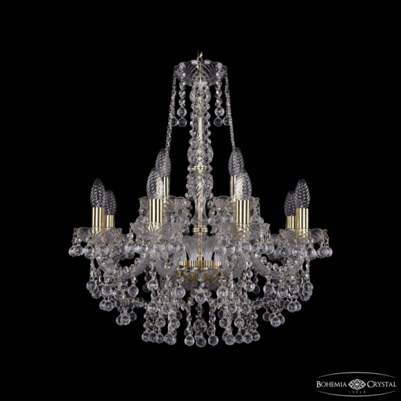Подвесная люстра Bohemia Ivele Crystal 1409/8+4/195/h-62 G