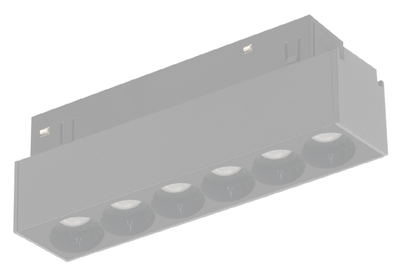 Трековый магнитный светильник iLedex Vision 4822-002-L120-6W-38DG-4000K-BK