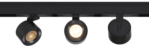 Трековый магнитный светильник iLedex Vision 4822-010-D82-12W-38DG-4000K BK (WALL WASHER)