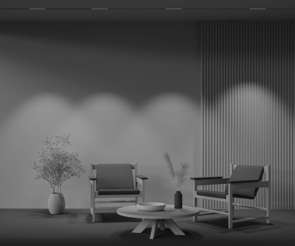 Трековый магнитный светильник Maytoni Points TR031-4-12WTW-DD2-B