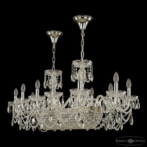 Подвесная люстра Bohemia Ivele Crystal 1453/12/195/800 Ni