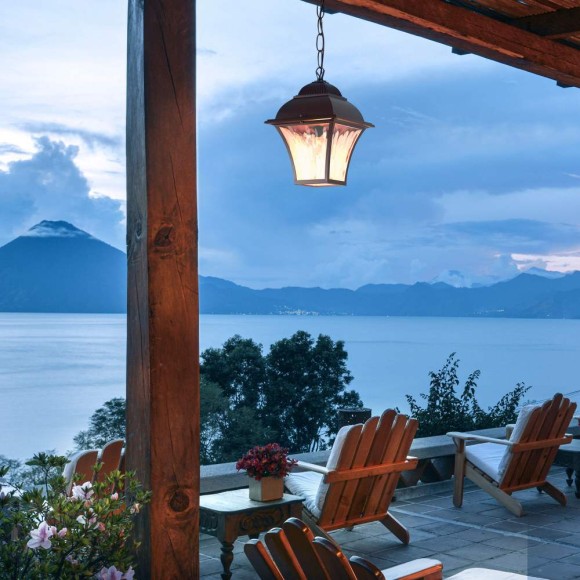 Уличный подвесной cветильник Elektrostandard Apus H черное золото GL 1009H 4690389134166