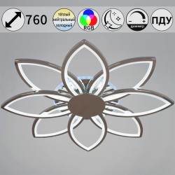 Потолочная светодиодная люстра Reluce 09877-0.3-08 CR (RGB)