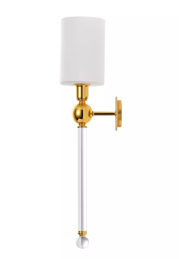 Бра Crystal Lux MIRABELLA AP1 GOLD/WHITE Бра Crystal Lux MIRABELLA AP1 GOLD/WHITE