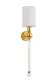 Бра Crystal Lux MIRABELLA AP1 GOLD/WHITE, Дизайнерский, Белый