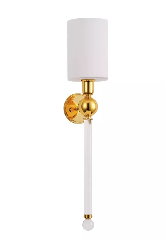 Бра Crystal Lux MIRABELLA AP1 GOLD/WHITE, Дизайнерский, Белый Бра Crystal Lux MIRABELLA AP1 GOLD/WHITE, Дизайнерский, Белый