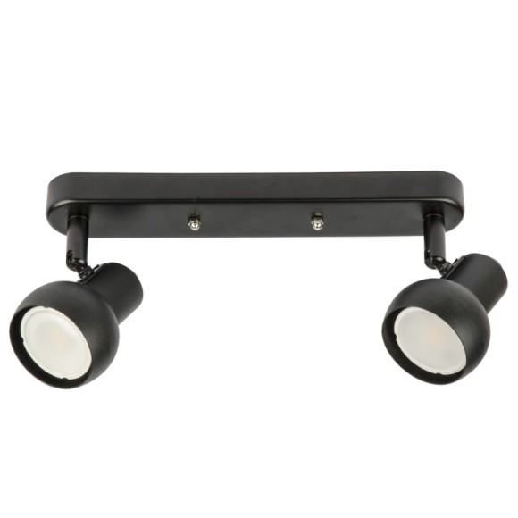 Спот Fametto DLC-S621 GU10x2 BLACK, GU10, 70W, черный