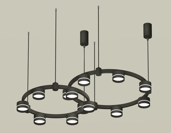 Комплект подвесного светильника Ambrella Light Techno Ring XR92091005 (A9209x2, C9238, C9232, N8462)