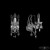 Бра Bohemia Ivele Crystal 1411B/1/141 Ni