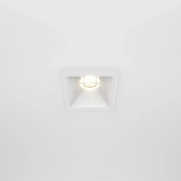 Встраиваемый светильник Maytoni Technical Alfa LED DL043-01-10W3K-SQ-W, вид сверху