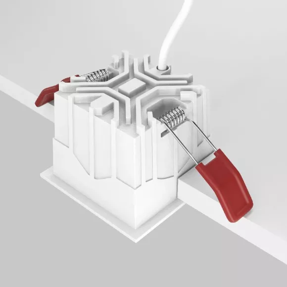Встраиваемый светильник Maytoni Technical Alfa LED DL043-01-10W3K-SQ-W, 3000, Теплый белый, 90