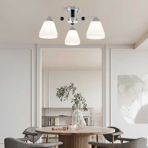 Люстра на штанге Arte Milano Napoli 325119/3 CR+BK