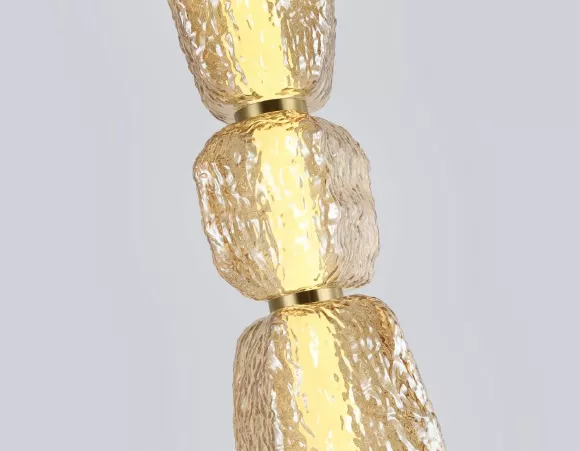 Торшер Ambrella Light High Light Crystal LH30112, Бронза, Янтарный, Теплый белый, крупный план
