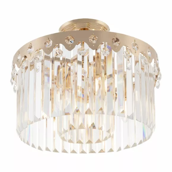 Потолочная люстра Arte Milano Sorrento 378909/5/50/390 GD, Золото, Прозрачный, Металл, крупный план