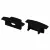 Заглушка Arlight LINE-2308-F BLACK с отверстием 040320
