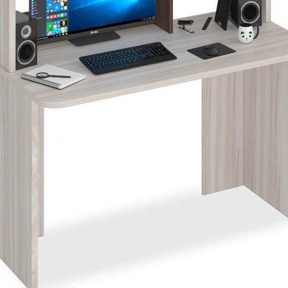 Стол компьютерный Домино Lite СКЛ-Прям120Р+НКЛ-120 MER_SKL-Pryam120Rbez_tumby-NKL-120_KSH