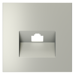 Накладка для розетки компьютерной RJ45 кат.6 Voltum S70 (сталь) VLS001305