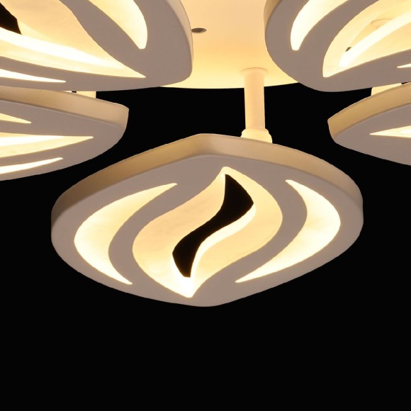 Потолочная светодиодная люстра с пультом управления De Markt Мадлен 424018405