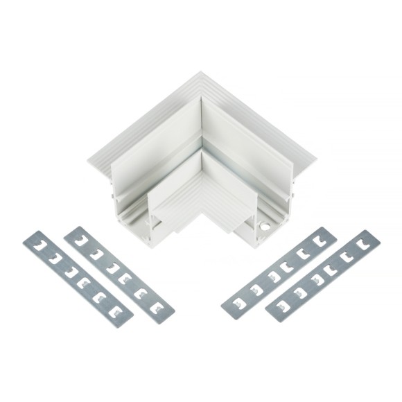 Коннектор угловой для магнитного шинопровода Myfar Accessories for MagLine 23 MT0200-CL-W