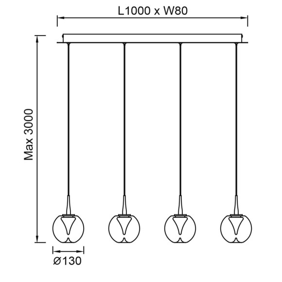 Подвесная светодиодная люстра Mantra Andromeda 9214