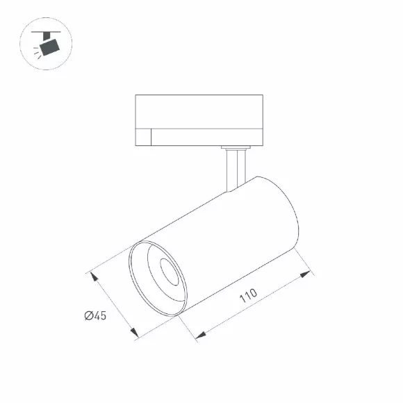 Трековый однофазный светильник Arlight LGD-SPOT-2TR-R45-7W Day4000 (BR, 24 deg, 230V) 042545, Нейтральный белый, Современный Трековый однофазный светильник Arlight LGD-SPOT-2TR-R45-7W Day4000 (BR, 24 deg, 230V) 042545, Нейтральный белый, Современный