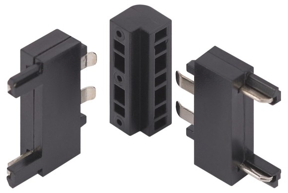 Коннектор  угловой внутренний для тонкого магнитного шинопровода Эра TRM-S5-CCW BK