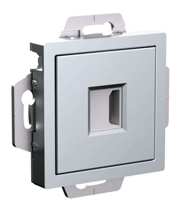 Розетка HDMI, механизм Systeme Electric AtlasDesign Алюминий ATN000380