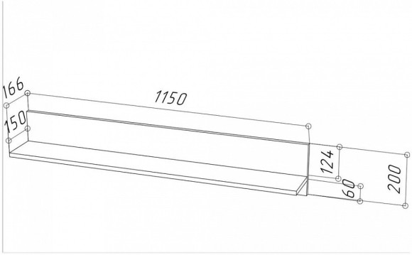 Полка навесная Fun NKM_13310991