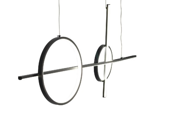 Подвесная светодиодная люстра AM Group AM457 BK