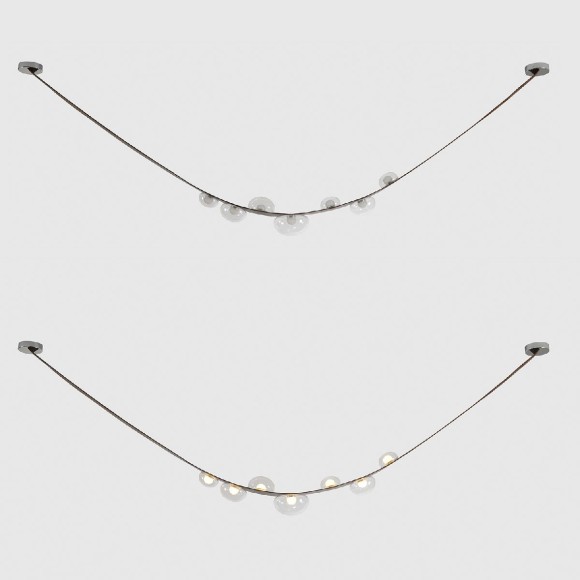 Подвесная светодиодная люстра Crystal Lux Bosque BOSQUE SP7 L3000 BROWN/TRANSPARENT