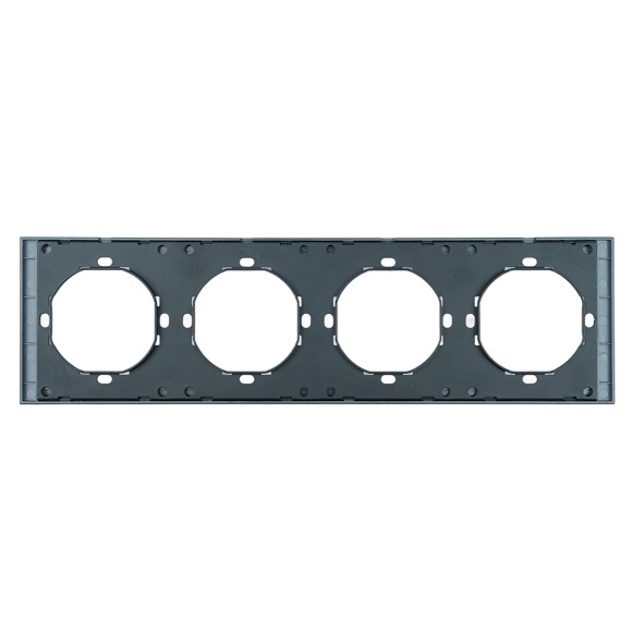 Рамка 4-местная Stekker Мия PFR00-3004-05 черный бархат 50464