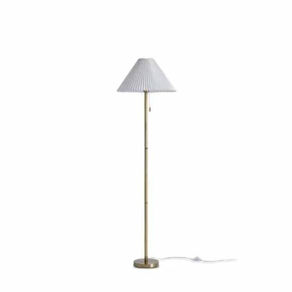 Торшер Freya Kinsley FR5533FL-01BS, Латунь, Белый, Металл, основание крупным планом Торшер Freya Kinsley FR5533FL-01BS, Латунь, Белый, Металл, основание крупным планом