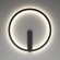 Настенный светильник Denkirs Round DK5035-BK