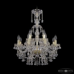 Подвесная люстра Bohemia Ivele Crystal 1409/8+4/195/XL-68 G