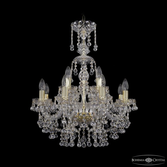 Подвесная люстра Bohemia Ivele Crystal 1409/8+4/195/XL-68 G